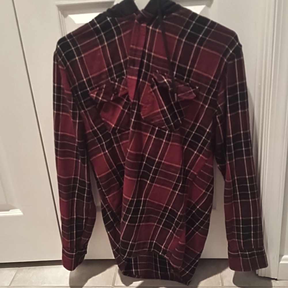 No Boundaries button up hoodie
